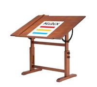 MEEDEN Table de dessin en bois extra large : 106,7 x 76,2 cm - Table inclinable pour adultes - Table inclinable pour peinture, lecture, écriture, esquisse