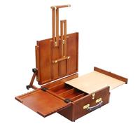 MEEDEN Ultimate Pochade Box: Boîte à Chevalet Française Légère et Portable avec Rangement, Chevalet à Air Plein pour Peinture avec Sac de Transport en Nylon