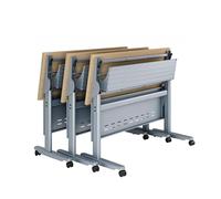 Meedlopia Table de conférence Pliante Mobile avec roulettes pour réunions de Bureau, Lot de 3, 47,2 x 15,7 x 33,5 Pouces