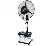 Meedlopia Ventilateur Brumisateur, 2026 Amélioré Réservoir 42L, 3 Vitesses Réglables Ventilateur sur Pied, Oscillation 90°, Hauteur 160-200cm, Refroidissement Extérieur pour Patio, Atelier, Serre