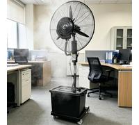 Meedlopia Ventilateur Brumisateur 42L Modèle Amélioré 2026 - Ventilateur sur Pied Haute Vitesse, 3 Vitesses, Oscillation 90°, Hauteur 160-200cm - Idéal pour Refroidissement Patio, Atelier, Serre