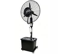 Meedlopia Ventilateur de Brume Intérieur et Extérieur, Brumisateur Industriel avec Réservoir d'Eau de 42L, 3 Vitesses, Ventilateur Brasseur d'Air Oscillant à 90° sur Roulettes pour Terrasse, Entrepôt