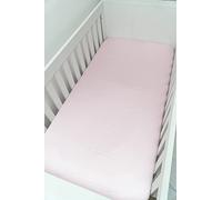 Meek Sleeps Drap-housse en satin pour lit d'enfant Rose 140 x 70 x 18 cm