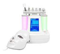 MEELRYD Appareil Hydrafacial 7 en 1 - Kit de soins du visage à l'hydrogène et à l'oxygène - Appareil de nettoyage du visage avec masque, réduction des rides et hydratation, machine de beauté pour la