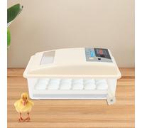 MEELRYD Couveuse entièrement automatique pour 40 œufs, température automatique et incubateur à œufs réversible pour œufs de volaille avec éclairage LED pour poules, canard, colombe, caille, oiseau