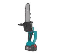 MEELRYD Mini tronçonneuse sans fil de 20 cm avec 2 batteries, 8000 mAh/21 V, petite tronçonneuse électrique, lubrificateur automatique et tension de chaîne sans outil, 1200 W pour sécateur, coupe du