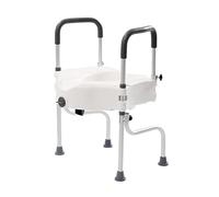 MEELRYD Rehausseur de toilettes avec accoudoirs - Pour personnes âgées et adultes - Hauteur réglable - Pour personnes âgées, handicapées et enceintes