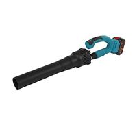 MEELRYD Souffleur électrique sans fil 21 V (lithium-ion, 38 m/s, 5 niveaux + tube amovible, batterie et chargeur), souffleur d'air électrique, pour l'entretien de la pelouse, la terrasse