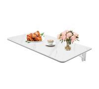 MEELRYD Table à manger invisible pliable - Table murale rabattable - Bureau d'ordinateur flottant - Bureau mural pliable pour petits espaces - Salle à manger, buanderie, cuisine, bar - 80 x 40 cm