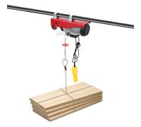 MEELRYD Treuil électrique de 400 kg à 800 kg, hauteur de levage 12 m, palan à chaîne, palan électrique avec télécommande sans fil, câble simple/double, levage sûr pour usines, quais