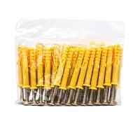 MEELYHOME Lot de 100 petites vis d'expansion, vis de maçonnerie et chevilles murales et solution d'ancrage, installation simple