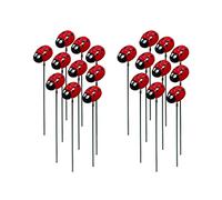 MEELYHOME Lot de 20 piquets de jardin en forme de coccinelle 3D pour plantes et pelouses