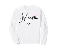Meema avec cœur Rose pour Grand-mère Sweatshirt