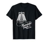 Meenakshi Temple Madurai, Inde Signature Cœur Art Souvenir T-Shirt