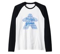 Meeple Jeu de société Geek Word Art pour Joueurs Manche Raglan