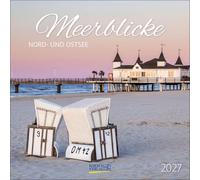 Meerblicke - Nord- und Ostsee 2027: Broschürenkalender mit Ferienterminen. Format: 30 x 30 cm