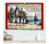 Meergeflunkert (hochwertiger Premium Wandkalender 2026 DIN A2 quer), Kunstdruck in Hochglanz: Seemannsgarn und andere Halbwahrheiten zwischen Ebbe und Flut