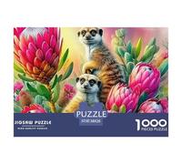 Meerkat, Puzzle De 1000 Pièces, Activité Cérébrale Immersive Améliorant Observation Raisonnement Et Endurance, Moment Agréable pour Se Détendre Ou Se Challenger, Adapté Aux 12 Ans Et Plus, 38x26cm/1