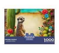 Meerkat, Puzzle De 1000 Pièces, Activité Sociale Interactive Encourageant Collaboration Et Challenge, Idéal pour Jeux Familiaux Ou Sessions Entre Amis, Adapté Aux 12 Ans Et Plus, 38x26cm/1000pcs