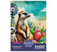 Meerkat, Puzzle De 1000 Pièces, Défi De Réflexion Captivant Offrant Plaisir Et Détente, Activité Agréable pour Moments Solitaires Ou Partagés, Adapté Aux 12 Ans Et Plus, 70x50cm/1000pcs
