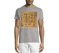 Meerkats What are You Looking at Funny Slogan Crew Neck Cotton Men's T-Shirt Gris, gris, S