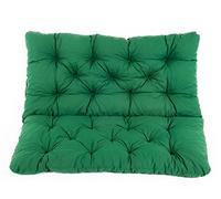 Meerweh Coussin Haut Dossier pour de Banc de Jardin HANKO, 2 Sièges, ca. 100 x 98 x 8 cm, Ton Vert, 100x98x8 cm