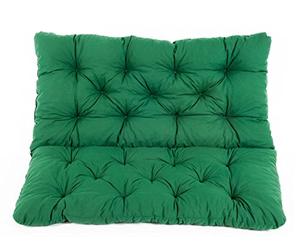 Meerweh Coussin Haut Dossier pour de Banc de Jardin HANKO, 2 Sièges, ca. 100 x 98 x 8 cm, Ton Vert, 100x98x8 cm