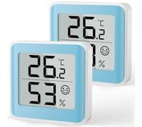 MeesMeek Thermomètre Bébé Intérieur, Hygromètre Numérique Chambre, Lot de 2