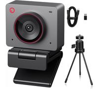 Meet 2 Ultra Hd 4K Streaming Webcam, 1080P At 60 Fps, Videokonferenz Kamera Mit Ki Automatischem Bildausschnitt, Usb-C, Dual Noise Reducing Mics, Ideal For Gaming Or Streaming- Grau