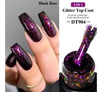 Meet Across 7ml Brillant Paillettes Couche De Finition Feuille D'or Effet Nail Art Gel Vernis À Ongles Tremper Le Vernis Semi Permanent Pour Les Ongles Bricolage.Q52469-6.