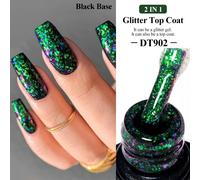 Meet Across 7ml Brillant Paillettes Couche De Finition Feuille D'or Effet Nail Art Gel Vernis À Ongles Tremper Le Vernis Semi Permanent Pour Les Ongles Bricolage.Q52469-4.