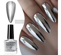 Meet Across¿Bouteille En Verre De 8ml,Vernis À Ongles À Base D'eau,À Paillettes Colorées,Pour Nail Art,Pas Besoin De Lampe,Printemps Et Été.Q52468-1.