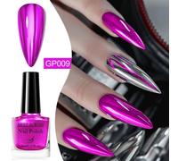 Meet Across¿Bouteille En Verre De 8ml,Vernis À Ongles À Base D'eau,À Paillettes Colorées,Pour Nail Art,Pas Besoin De Lampe,Printemps Et Été.Q52468-9.