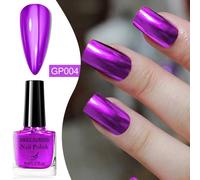Meet Across¿Bouteille En Verre De 8ml,Vernis À Ongles À Base D'eau,À Paillettes Colorées,Pour Nail Art,Pas Besoin De Lampe,Printemps Et Été.Q52468-4.