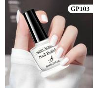 Meet Across¿Bouteille En Verre De 8ml,Vernis À Ongles À Base D'eau,À Paillettes Colorées,Pour Nail Art,Pas Besoin De Lampe,Printemps Et Été.Q52483-3.