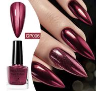 Meet Across¿Bouteille En Verre De 8ml,Vernis À Ongles À Base D'eau,À Paillettes Colorées,Pour Nail Art,Pas Besoin De Lampe,Printemps Et Été.Q52468-6.