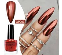 Meet Across¿Bouteille En Verre De 8ml,Vernis À Ongles À Base D'eau,À Paillettes Colorées,Pour Nail Art,Pas Besoin De Lampe,Printemps Et Été.Q52468-7.
