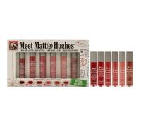 Meet Matte Hughes Mini Long-Lasting Liquid Lipsticks Set by the Balm for Women - 6 Pc 0.04oz Lipstick - Adoring,Calm,Charming,Amb