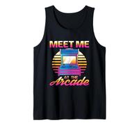 Meet Me at The Arcade Vaporwave Retro Joueur Jeux Vidéo Débardeur