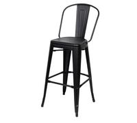 Meet Paperflow Tabouret haut d'extérieur Urban en acier - Noir - Lot de 2