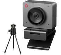 Meet SE Webcam 1080P 100FPS pour PC, Webcam USB avec Suivi AI, Microphone, trépied, HDR décalé, Mode beauté, caméra de Streaming Plug&Play pour Ordinateur Portable/Bureau, conférence Gris