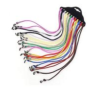 Meet-shop Chaîne de Lunettes,Cordons de Lunettes 12 PCS Reglable Sangle de Lunettes en Protection de Lunettes