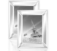 Meetart Lot de 2 cadres photo miroir 12,7 x 17,8 cm pour décoration d'intérieur, à suspendre au mur ou à poser sur une table