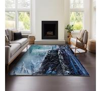 MeeTe Moquette Grise Idéale pour Les Chambres, Les Salons, Les Bureaux, Les Grandes Surfaces, Couvrante Et Insonorisante. Tapis De Sol World of Warcraft (WOW 02,120x160cm)