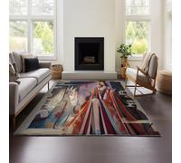 MeeTe Tapis Azur Lane pour Salon, Lavable, Imperméable, pour Chambre À Coucher, Chevet, Couleur Unie, Léger, Luxueux, Haut De Gamme (AZ 01,120x160 cm)