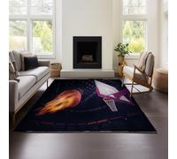 MeeTe Tapis De Basket-Ball, Chambre À Coucher, Salon, Enfants, Garçons, Adolescents, Tapis De Couloir en Flanelle, Paillasson (Basketball 03,80x120 cm)