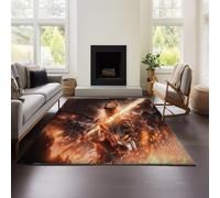 MeeTe Tapis De Salon 2025, Léger Et Luxueux, De Qualité S, Dark Souls, pour Chambre À Coucher, Canapé, Lavable Et Lavable, Imperméable Et Antisalissure. (DS 02,100x150 cm)