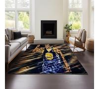 MeeTe Tapis De Salon 2025, Neuf, Léger, Luxueux, Qualité S, Stephen Curry, Tapis De Sol pour Chambre À Coucher, Canapé, Lavable, Lavable, Imperméable Et Antisalissure. (Curry 03,100x150 cm)