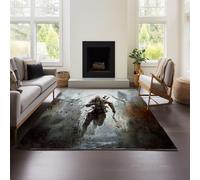 MeeTe Tapis De Salon Assassin's Creed, Grand Format, Lavable en Machine, Antidérapant Et Moelleux, pour Salon Et Chambre À Coucher (AC 02,80x120 cm)