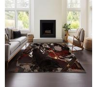 MeeTe Tapis De Salon, FateGrand Order, À Poils Courts, Décoratif, Moelleux, Doux, Lavable Et Antidérapant, Moderne Et Uni, pour Chambre d'enfant, Chevet (FateGrand 01,80x120cm)